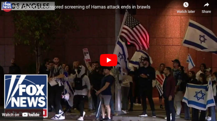 VIDEO: Gal Gadot’s uncensored screening of Hamas attack ends in brawls ...